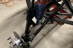 Woods spindles, RBP 11” 4 piston Wilwood brakes, SACO HD rack and pinion